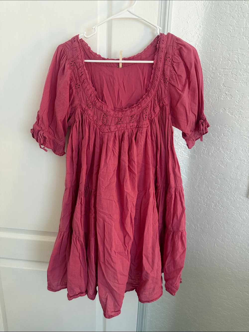 Free People Rose Pink Babydoll Dress